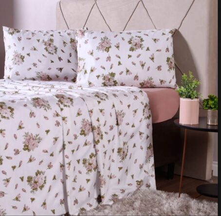 Jogo De Cama Microfibra  4 Peças Bene Casa Cotton Touch Fiori